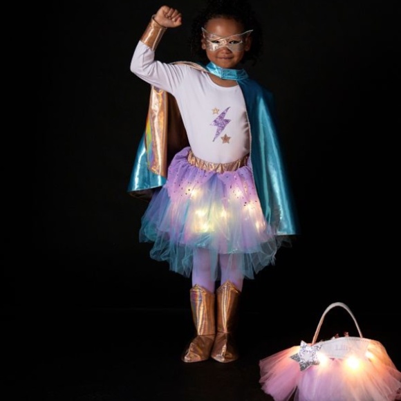Superhero Light-up Girl Costume PBK/NWT - Picture 3 of 12